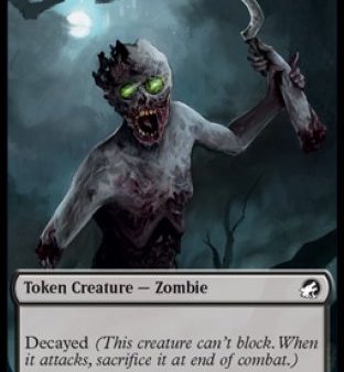 Zombie (005)    Zombie (004) Double-Sided Token [Innistrad: Midnight Hunt Commander Tokens] For Cheap