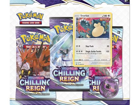 Sword & Shield: Chilling Reign - 3-Pack Blister (Snorlax) Sale