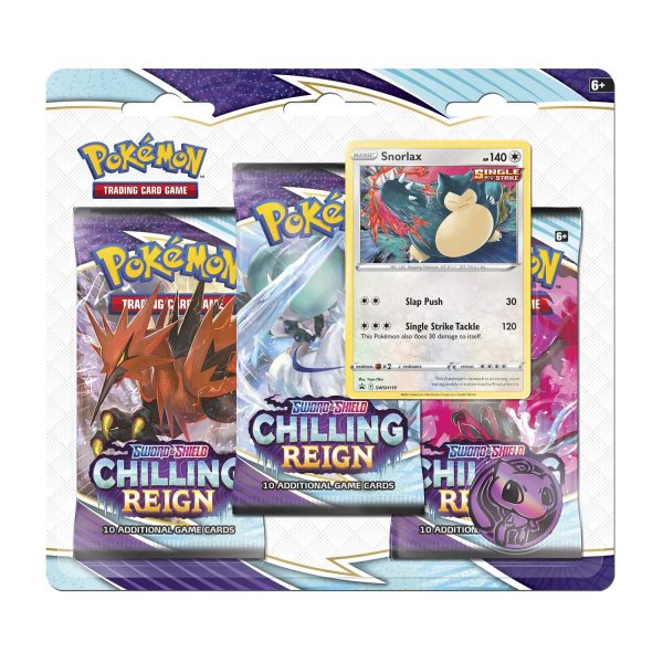 Sword & Shield: Chilling Reign - 3-Pack Blister (Snorlax) Sale