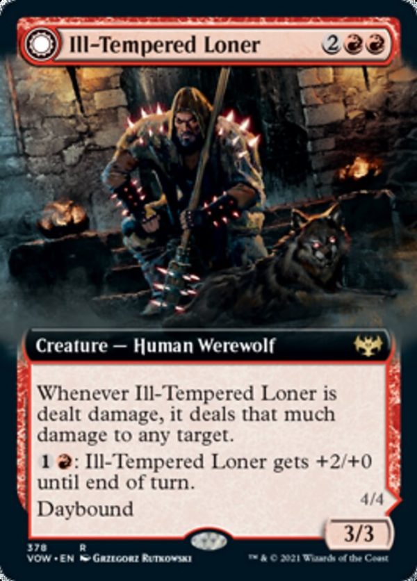 Ill-Tempered Loner    Howlpack Avenger (Extended Art) [Innistrad: Crimson Vow] Cheap