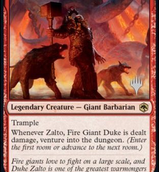 Zalto, Fire Giant Duke (Promo Pack) [Dungeons & Dragons: Adventures in the Forgotten Realms Promos] Online Sale