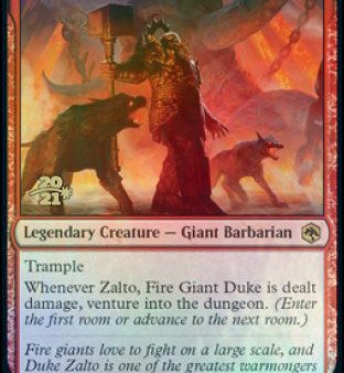 Zalto, Fire Giant Duke [Dungeons & Dragons: Adventures in the Forgotten Realms Prerelease Promos] Online Sale