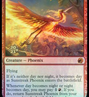 Sunstreak Phoenix [Innistrad: Midnight Hunt Prerelease Promos] Cheap