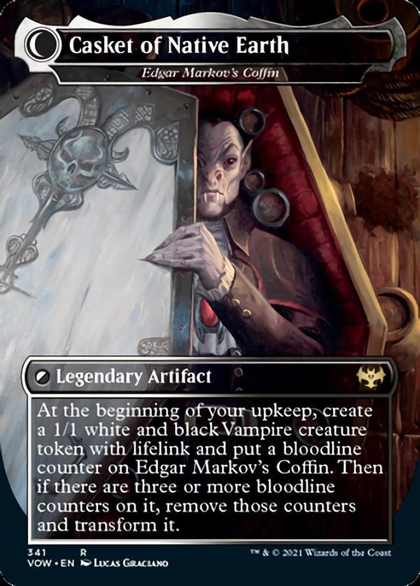 Edgar, Charmed Groom    Edgar Markov s Coffin - Dracula the Voyager    Casket of Native Earth [Innistrad: Crimson Vow] For Cheap