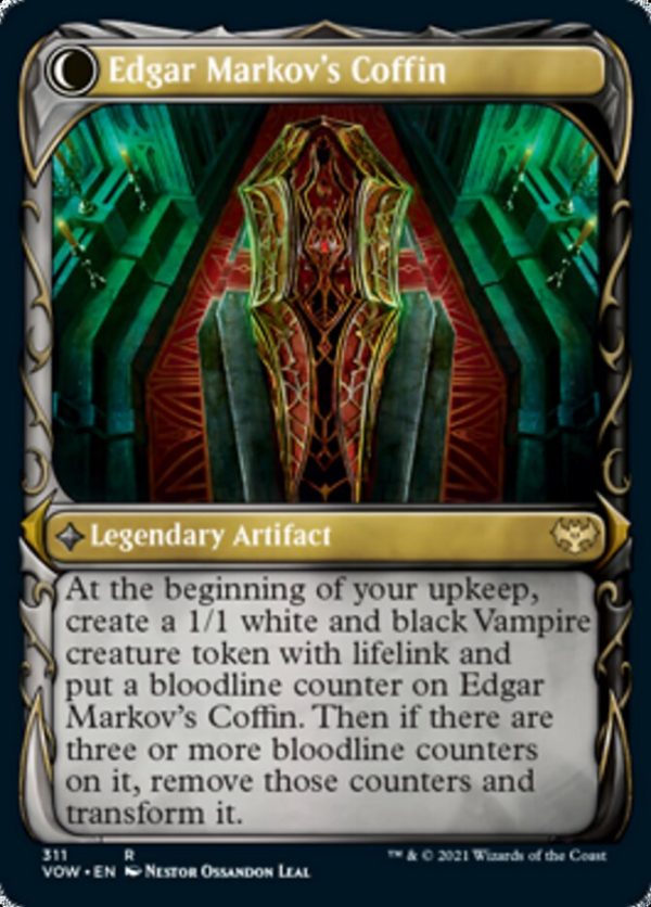 Edgar, Charmed Groom    Edgar Markov s Coffin (Showcase Fang Frame) [Innistrad: Crimson Vow] Online Hot Sale