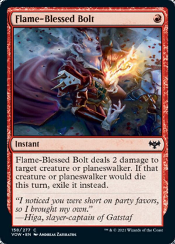 Flame-Blessed Bolt [Innistrad: Crimson Vow] Hot on Sale