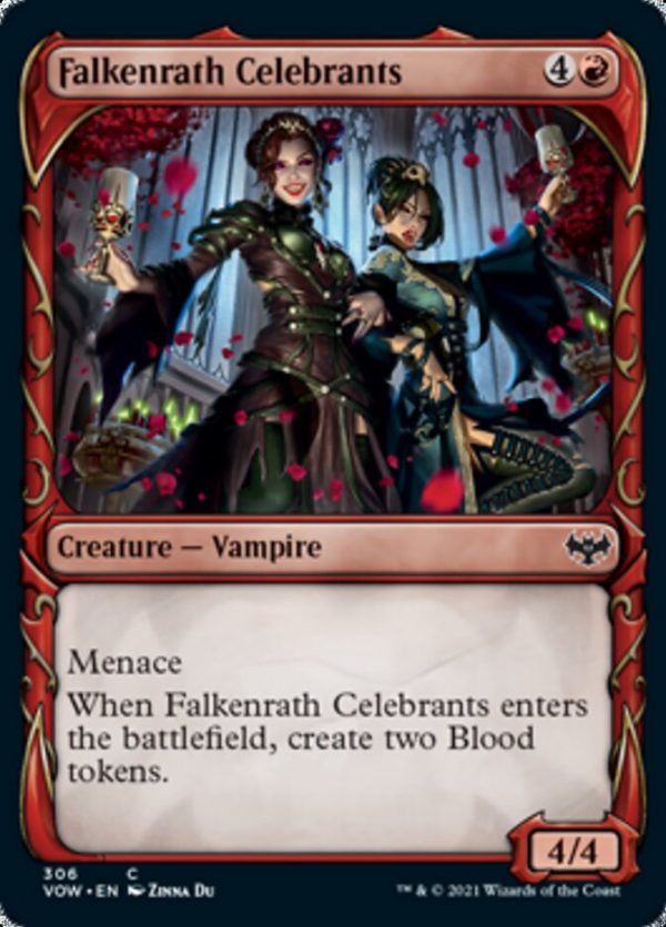 Falkenrath Celebrants (Showcase Fang Frame) [Innistrad: Crimson Vow] Online