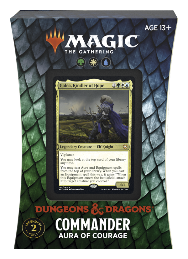 Dungeons & Dragons: Adventures in the Forgotten Realms - Commander Deck (Aura of Courage) Cheap