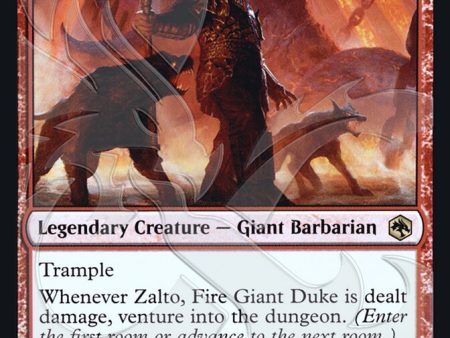 Zalto, Fire Giant Duke (Ampersand Promo) [Dungeons & Dragons: Adventures in the Forgotten Realms Promos] Online Sale