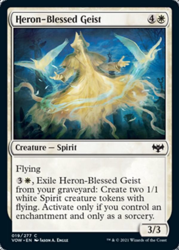 Heron-Blessed Geist [Innistrad: Crimson Vow] Online Hot Sale