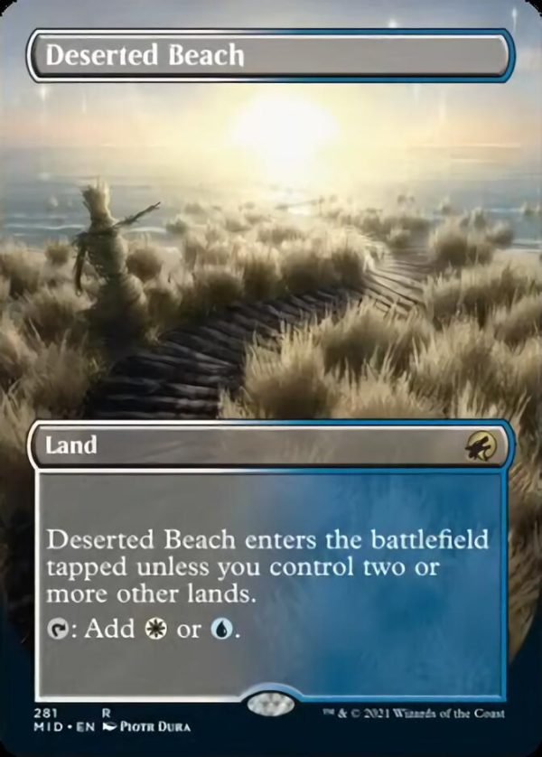 Deserted Beach (Borderless Alternate Art) [Innistrad: Midnight Hunt] For Sale