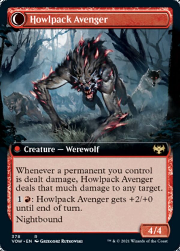 Ill-Tempered Loner    Howlpack Avenger (Extended Art) [Innistrad: Crimson Vow] Cheap